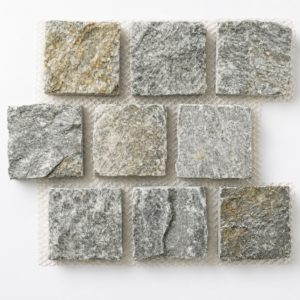 Forest Grey Quartz Cobblestone Pavers alternate view