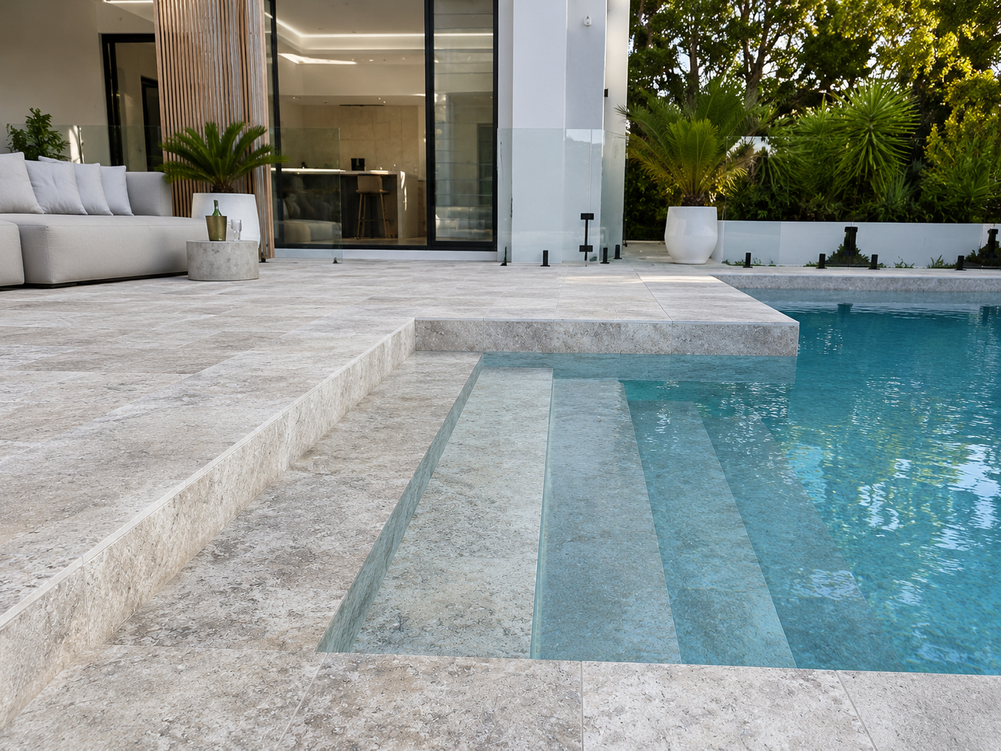 15% off travertine drop face pool coping 15% off travertine drop face pool coping